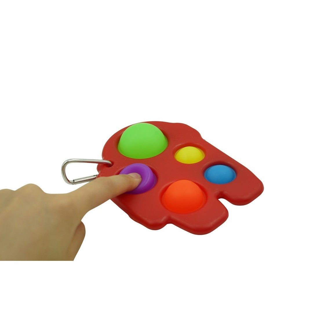 Jucarie Antistres - Fidget Toy, Simple Dimple, Among us, Rosu