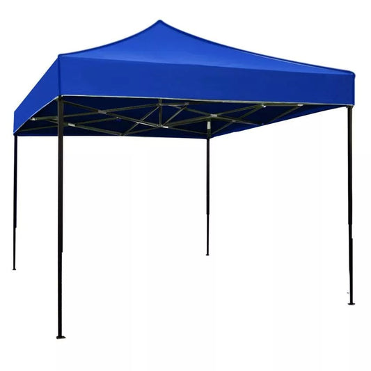 Cort pliabil pentru Evenimente, cadru metalic pentru curte si gradina, 2x2 m, Albastru,