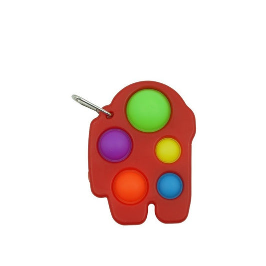 Jucarie Antistres  - Fidget Toy, Simple Dimple, Among us, Rosu