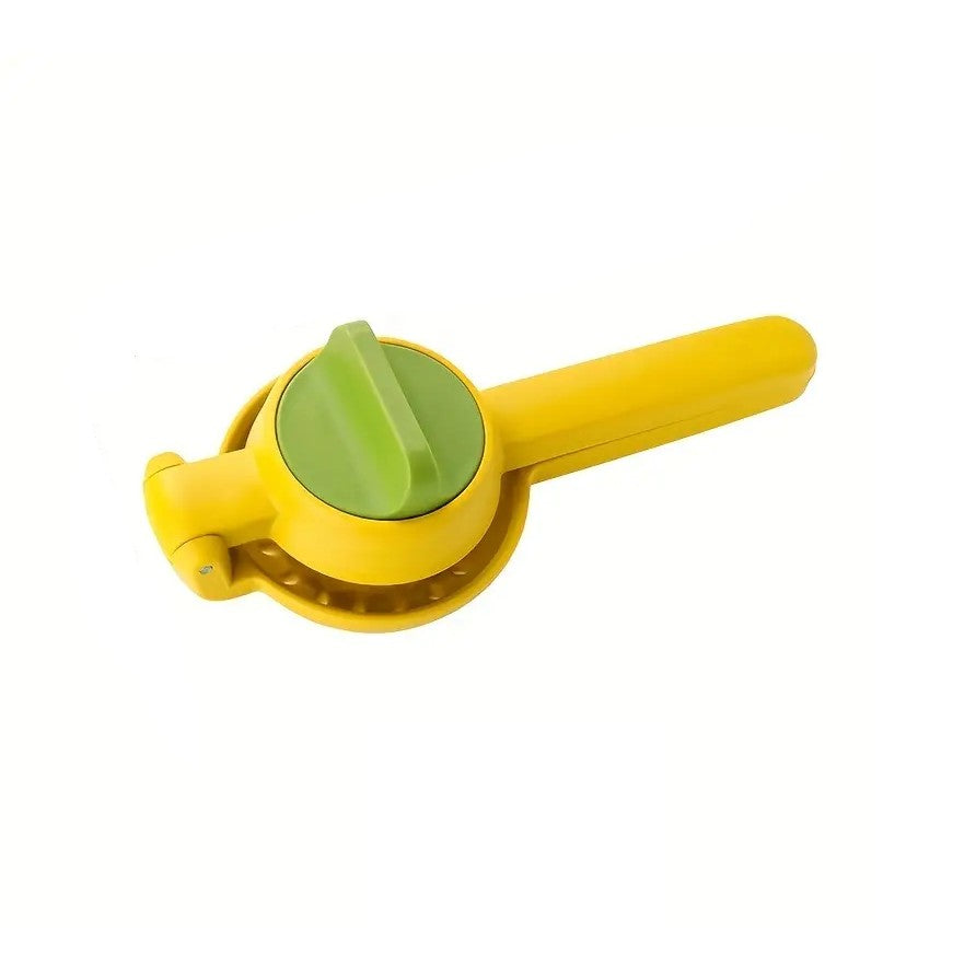 Storcator manual citrice, pentru lamai, portocale, cu actiune dubla, usor de utilizat, material ABS rezistent, 8x10x22 cm, Galben